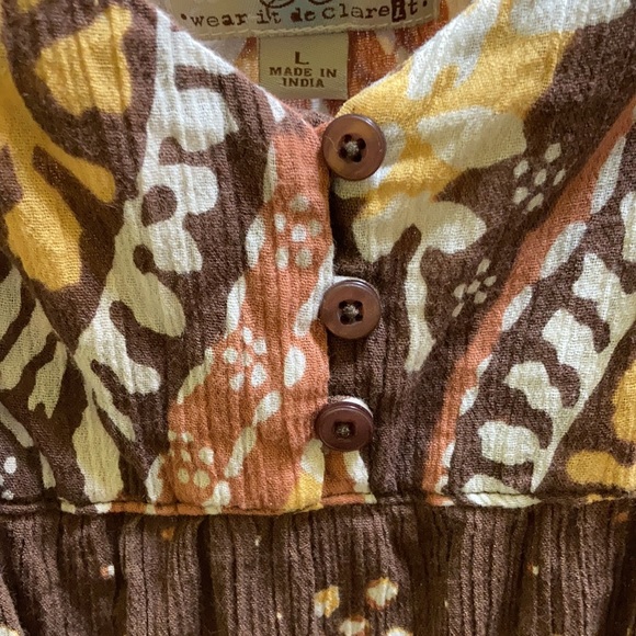 Brown Ruffled Dress - Picture 3 of 5